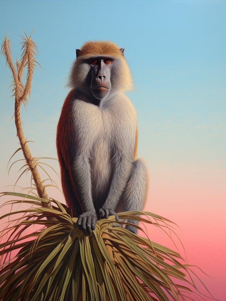 Babouin 1 Portrait d'Animal Tropical