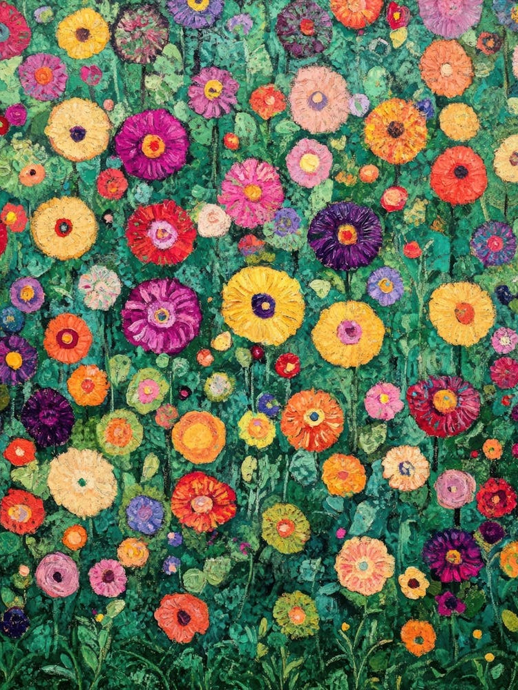 Garden Full Of Colorful Flowers 12