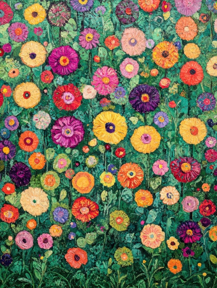 Garden Full Of Colorful Flowers 12