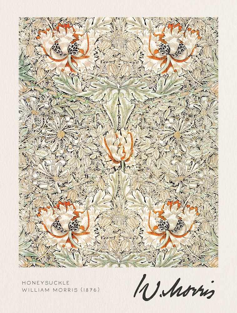 William Morris, Honeysuckle, William Morris Signature