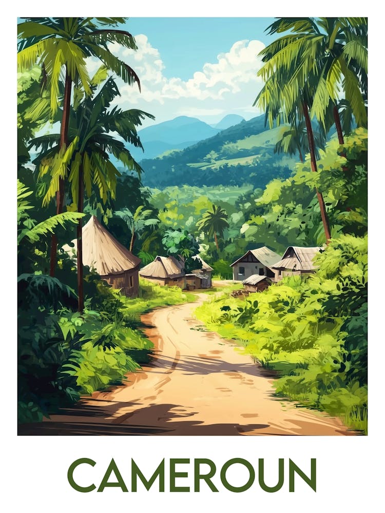 Affiche de voyage Cameroun 1