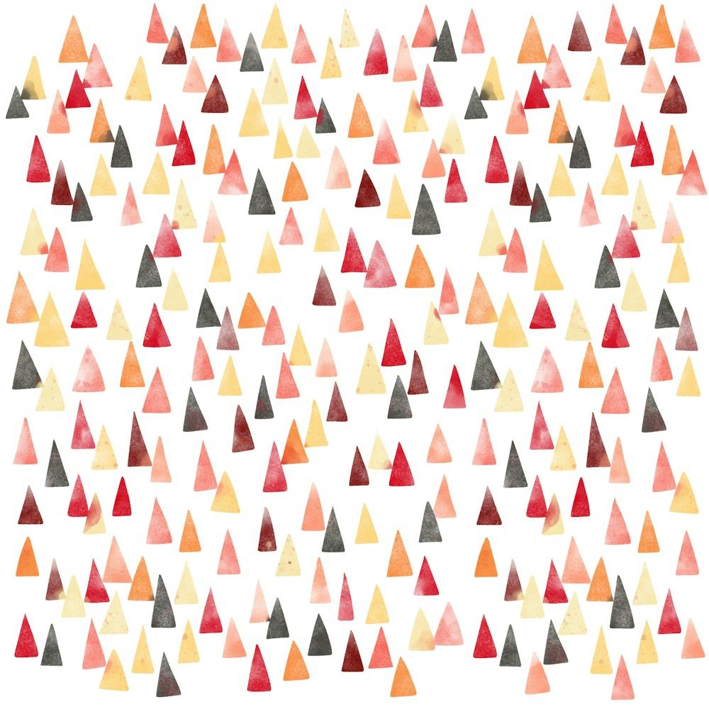 Mountains Watercolor Abstract
