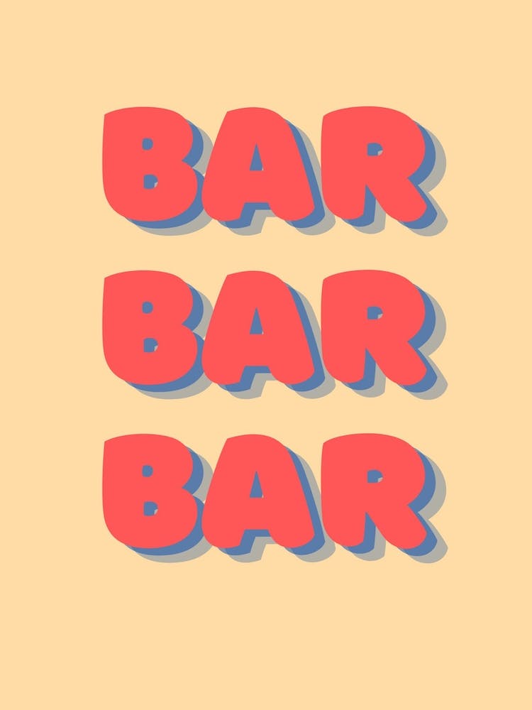 Bar Bar Bar