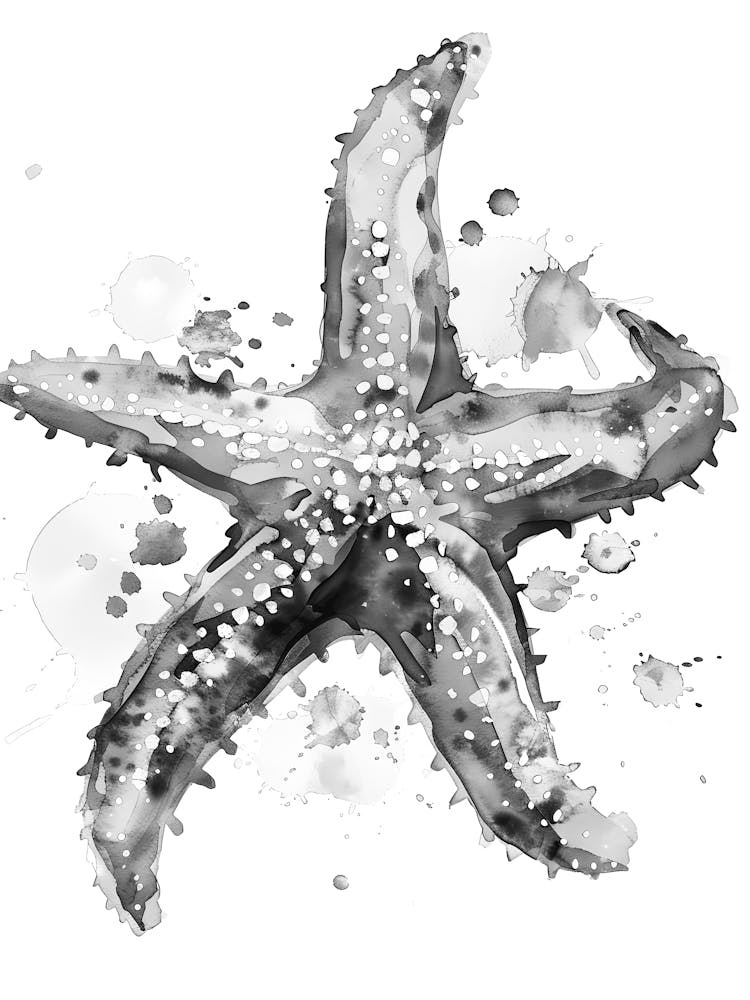 Starfish Watercolor Painting 2