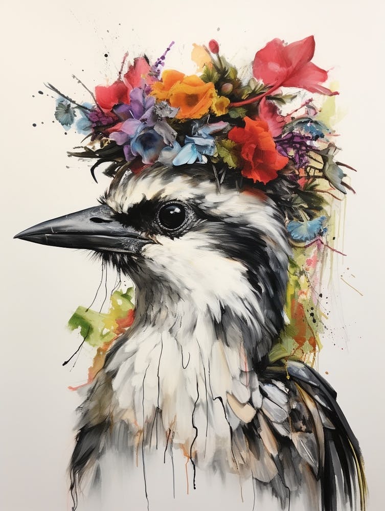 Vogel Mit einer Blumenkrone Fischadler 3
