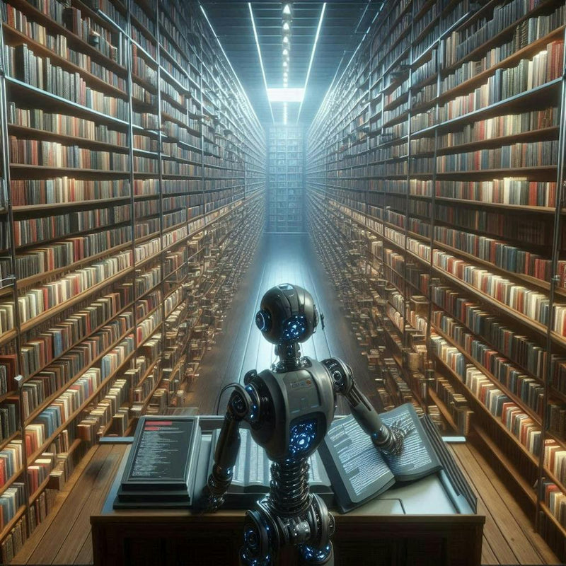 Robot In Library