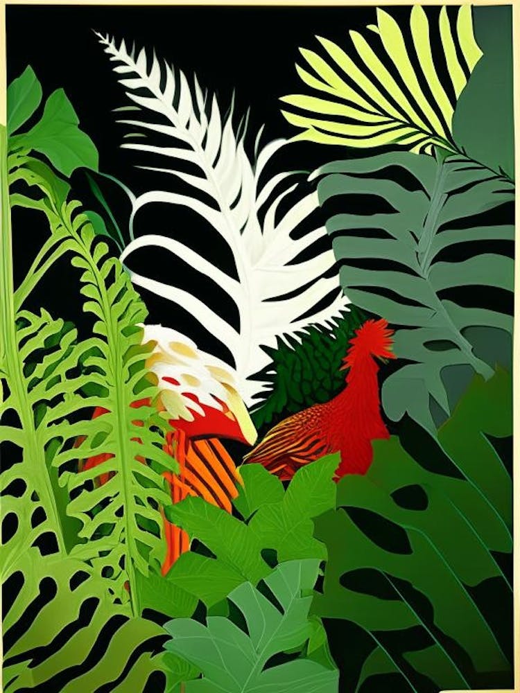 Hen And Chicken Fern Vibrant