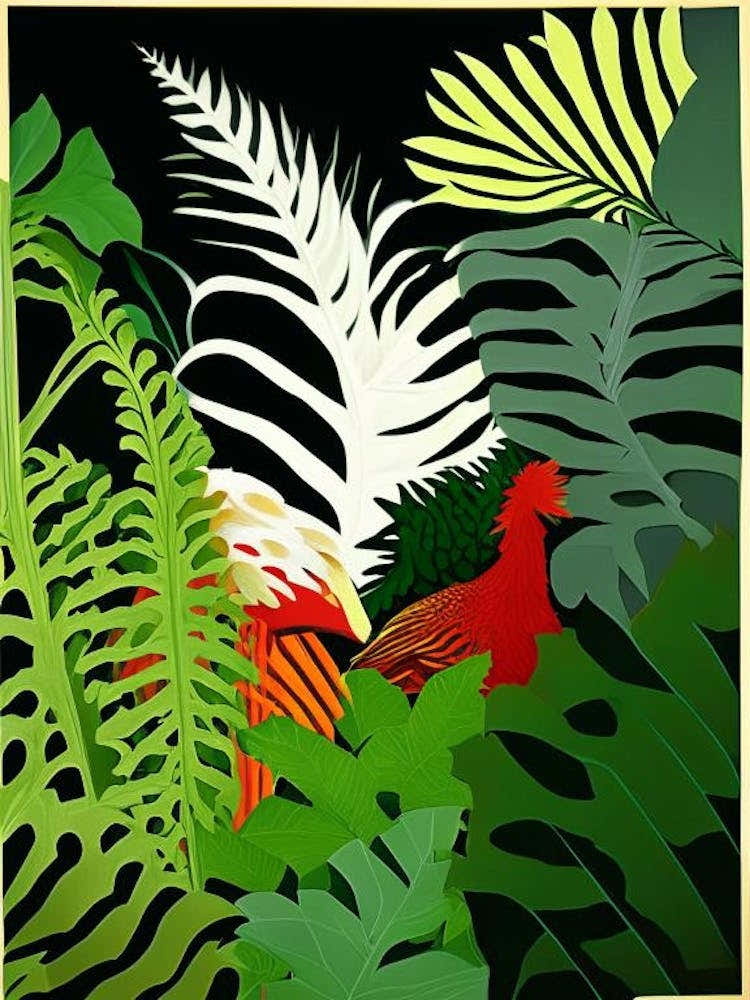 Hen And Chicken Fern Vibrant
