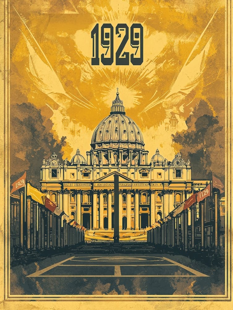 Aihrgdesign A Vintage Historical Poster Celebrating Vatican C 534867e8 Edd2 43ad 8ae0 78c1727695fe 3