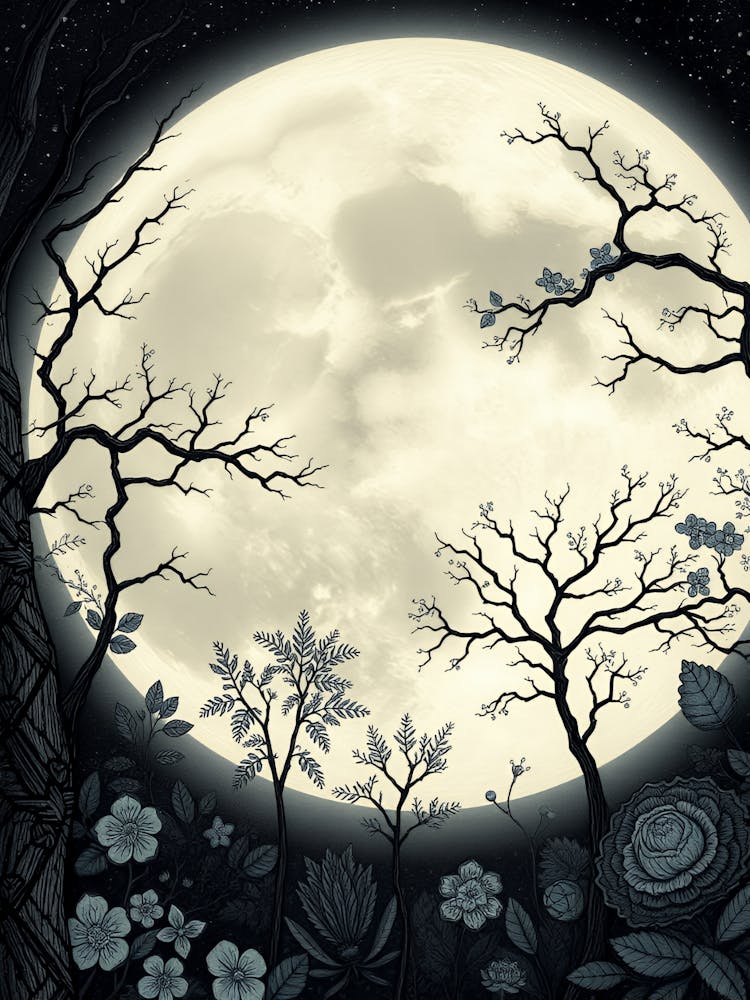 Full Moon In The Forest 10