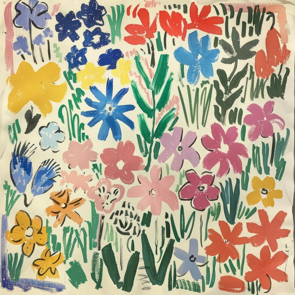 Flowers Painting Matisse Style 9