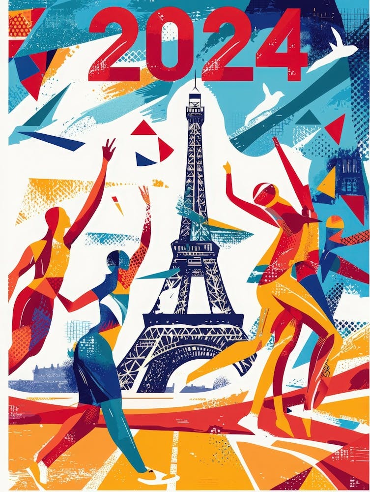 Aihrgdesign A Vibrant Poster Celebrating The 2024 Paris Summe 1326febd 9a7e 4750 A562 Ce3f8e3dfaca 2