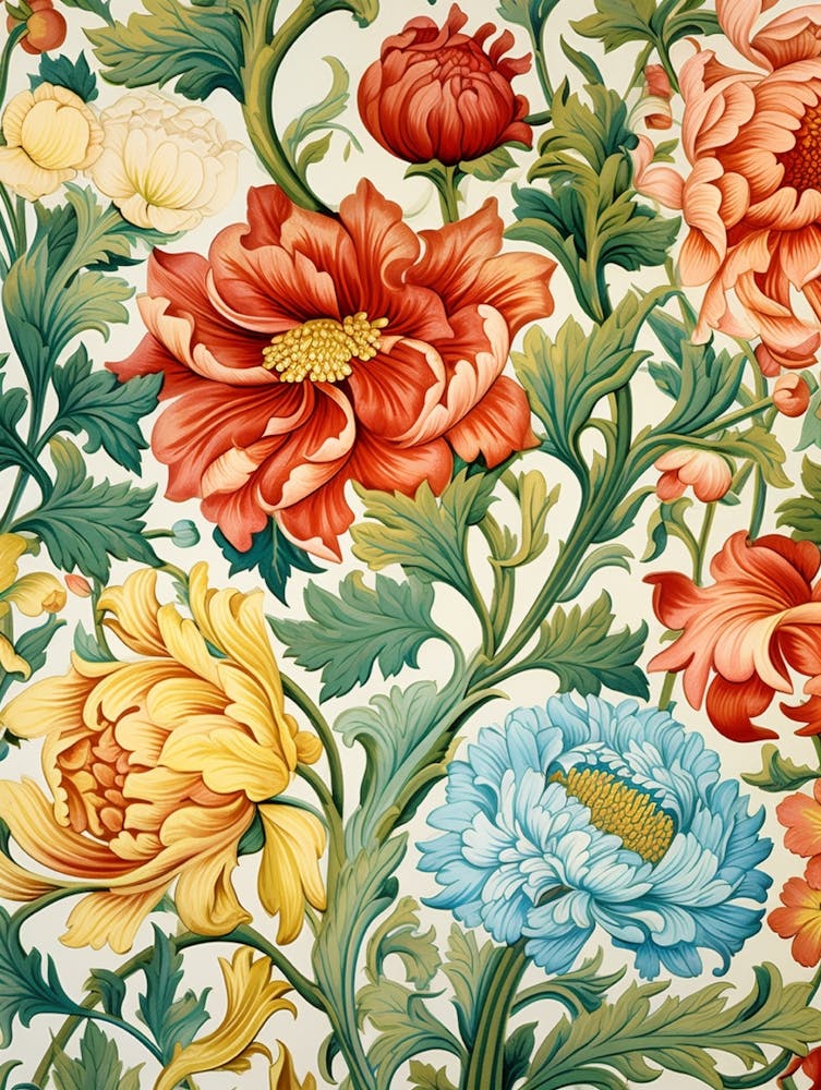 Victorian Floral Wallpaper 4