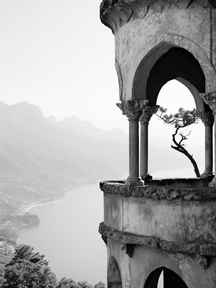 Ravello, Italy,  Black And White Analogue Photography  4