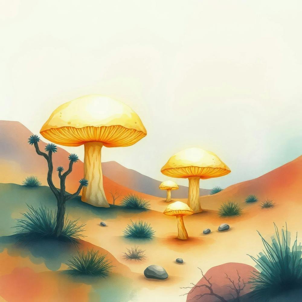 Mushrooms In The Desert