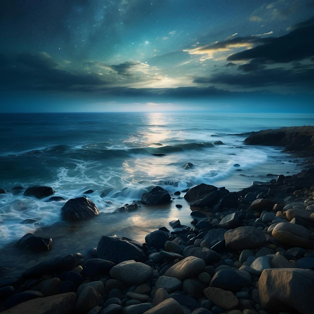 Moonlight Over The Ocean