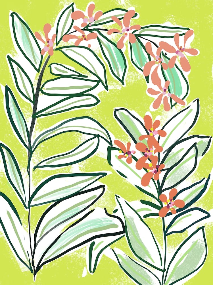 Flowers And Leaves