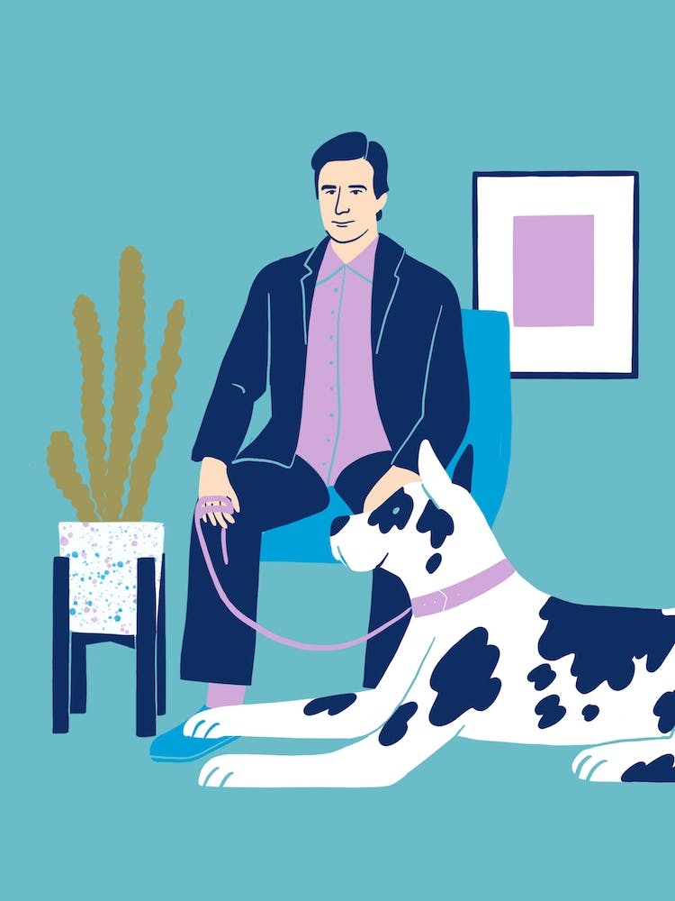 Man With Dog