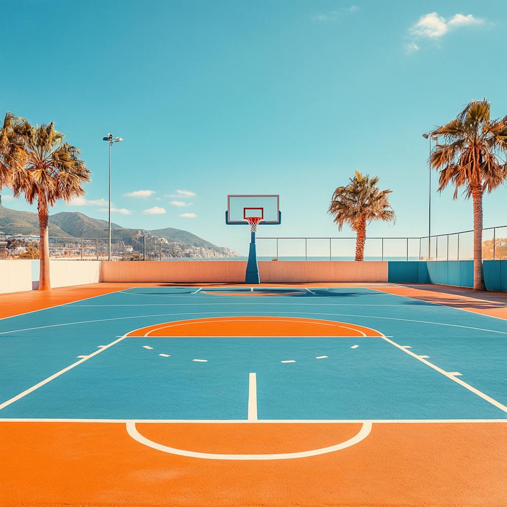Terrain de basketball