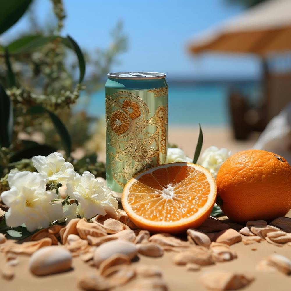 Orange drink on The Beach