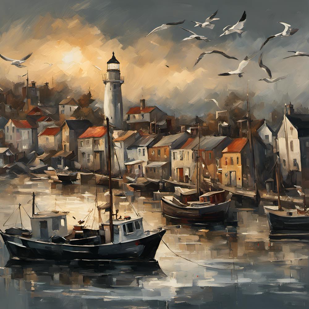 Harbour At Dusk