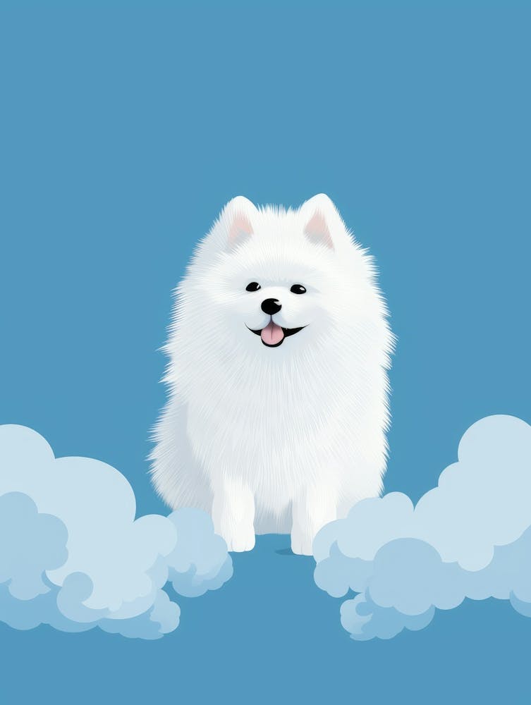Eskimo Dog In The Clouds