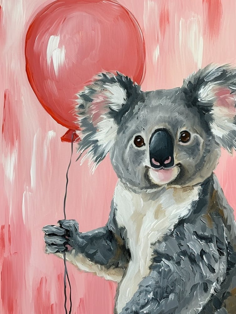 Mignon Koala 3 Avec Ballon