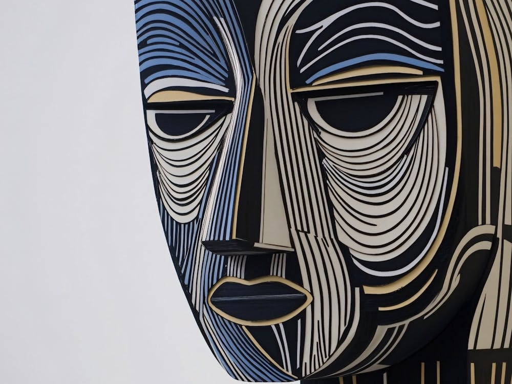 Abstract Head Sculpture