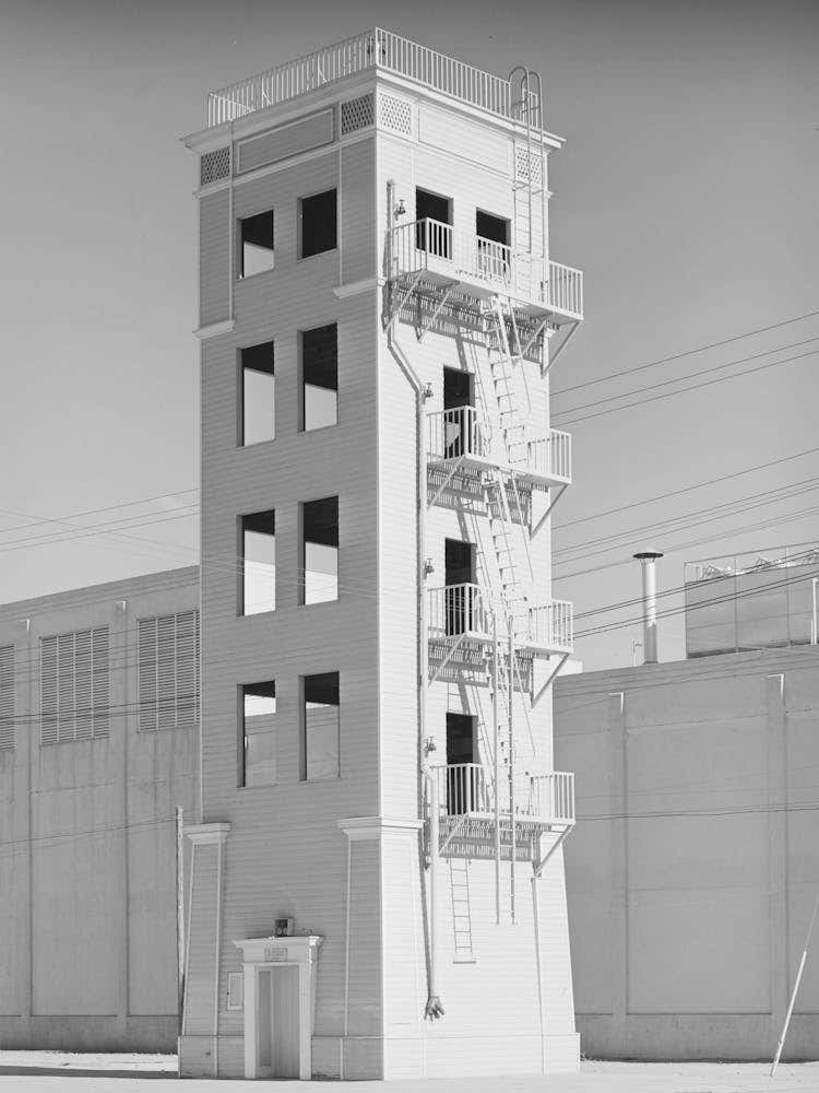 Tower Where Firemen Practice, Phoenix, Arizona By Russell Lee