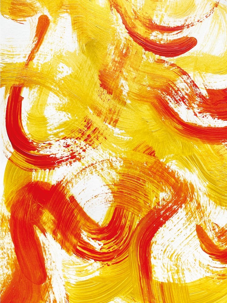 Golden Orange Abstract