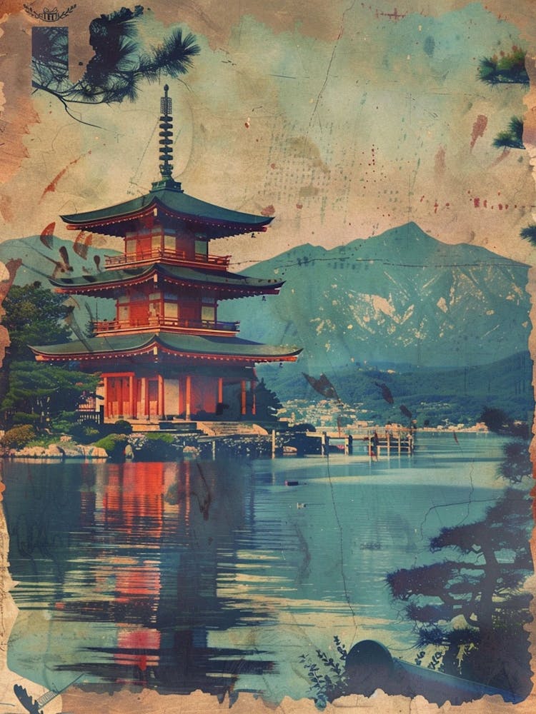 Miyajima Island Mid Century Modern