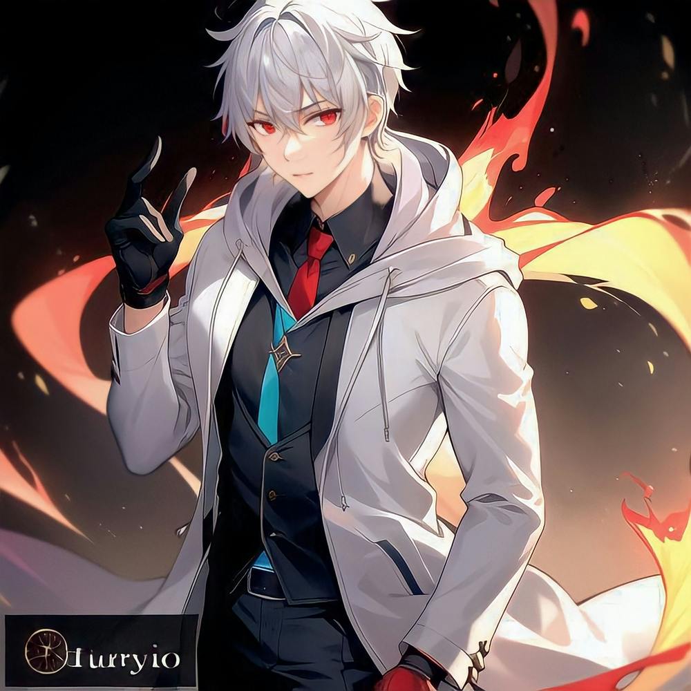 White haired hero