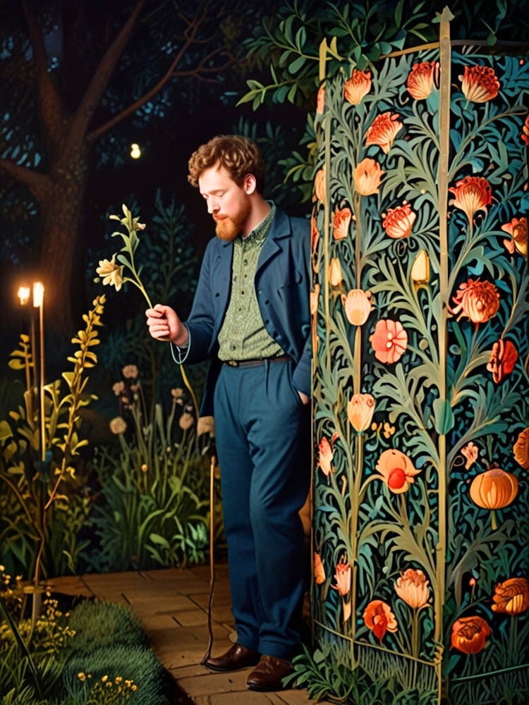 William Morris Man In A Garden 1