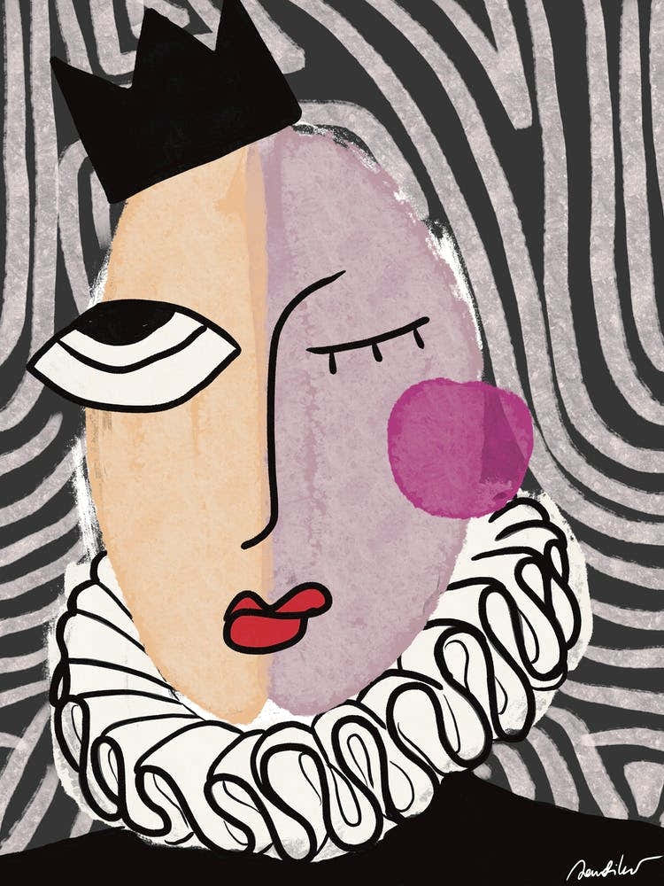 Barock Person In Modern World Kind Or Queen Each Skin Color Is Same Important