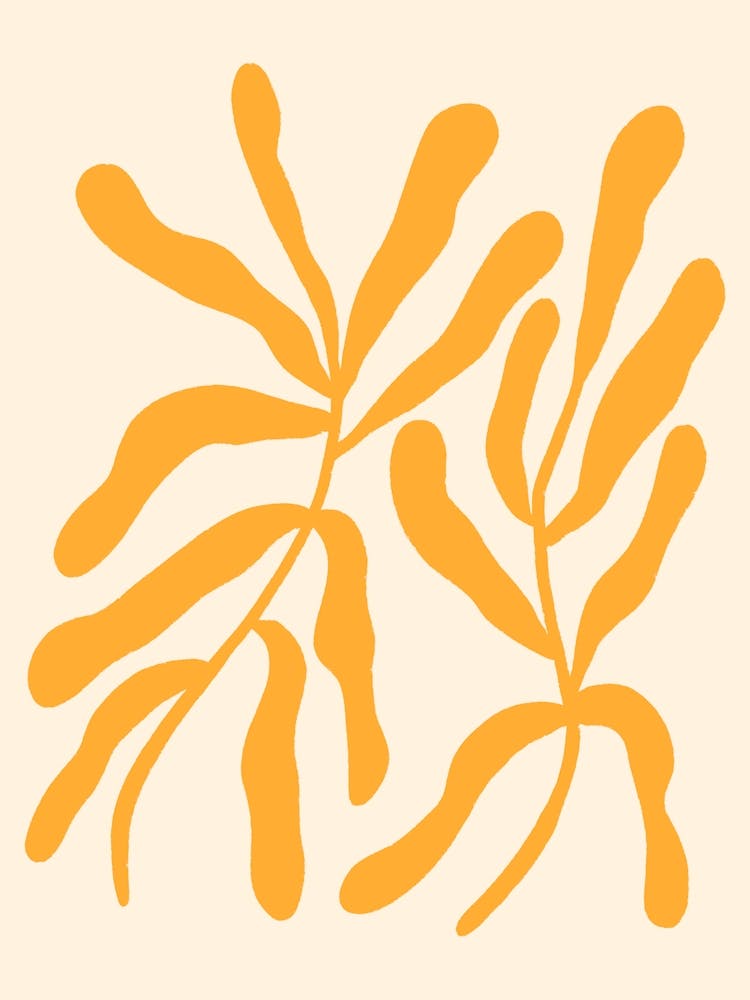 Yellow Stylized Branches