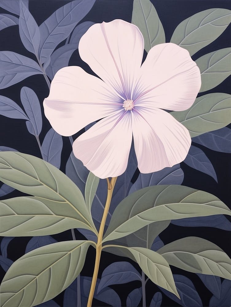 Flower Illustration Periwinkle 1