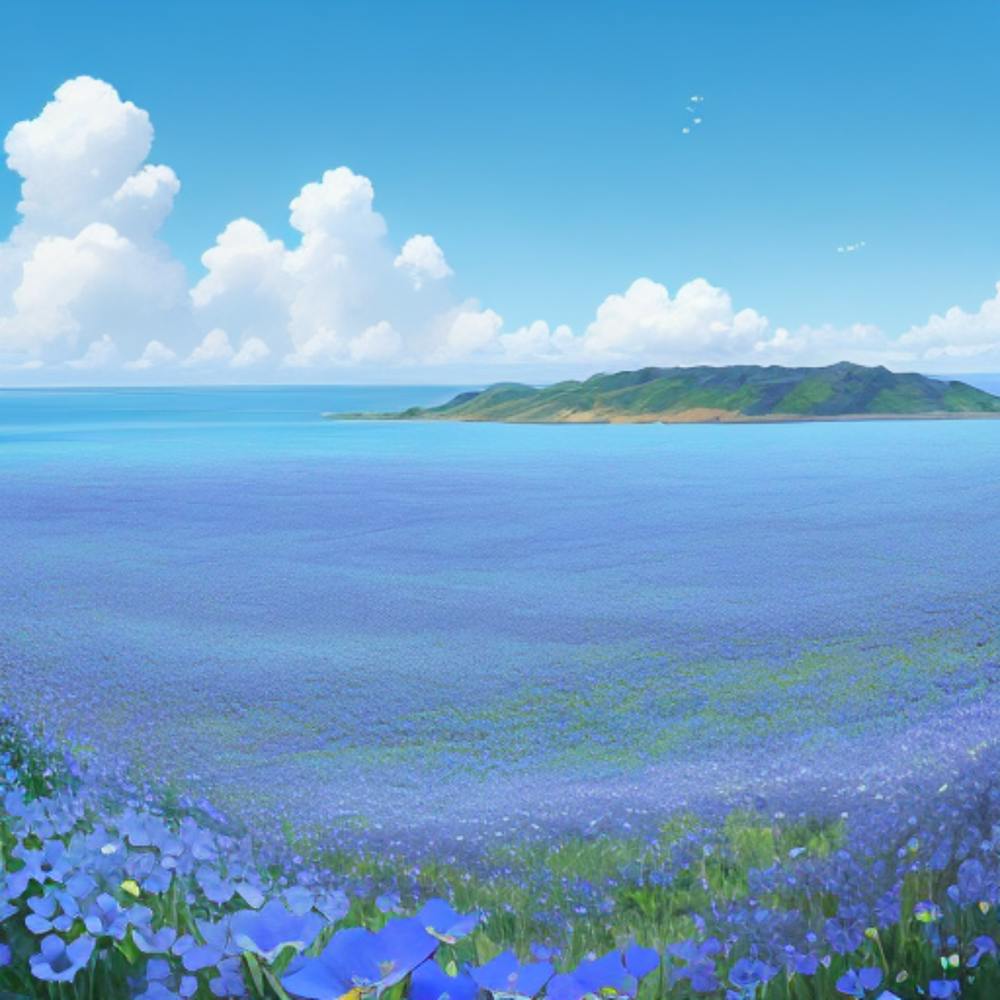 Blue Flowers 3