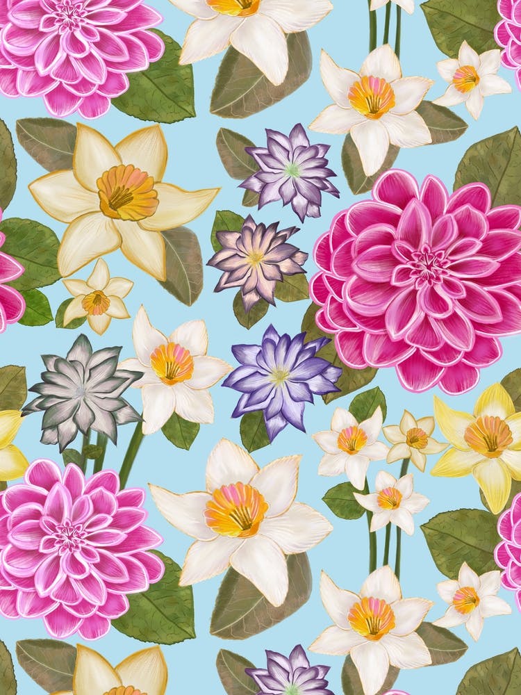 Daffodil Clematis Floral