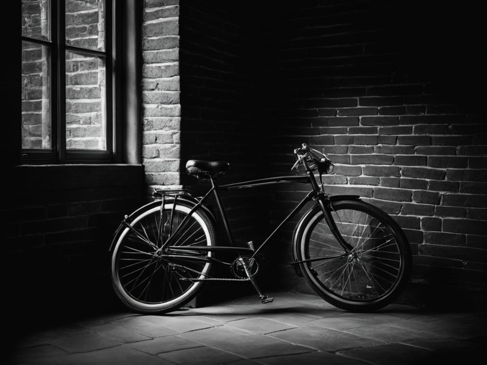 Fahrrad im Fenster