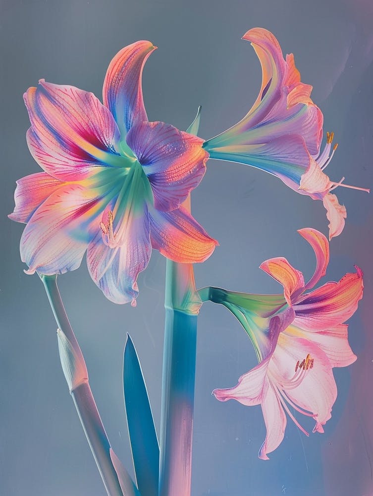 Iridescent Flower Amaryllis 3
