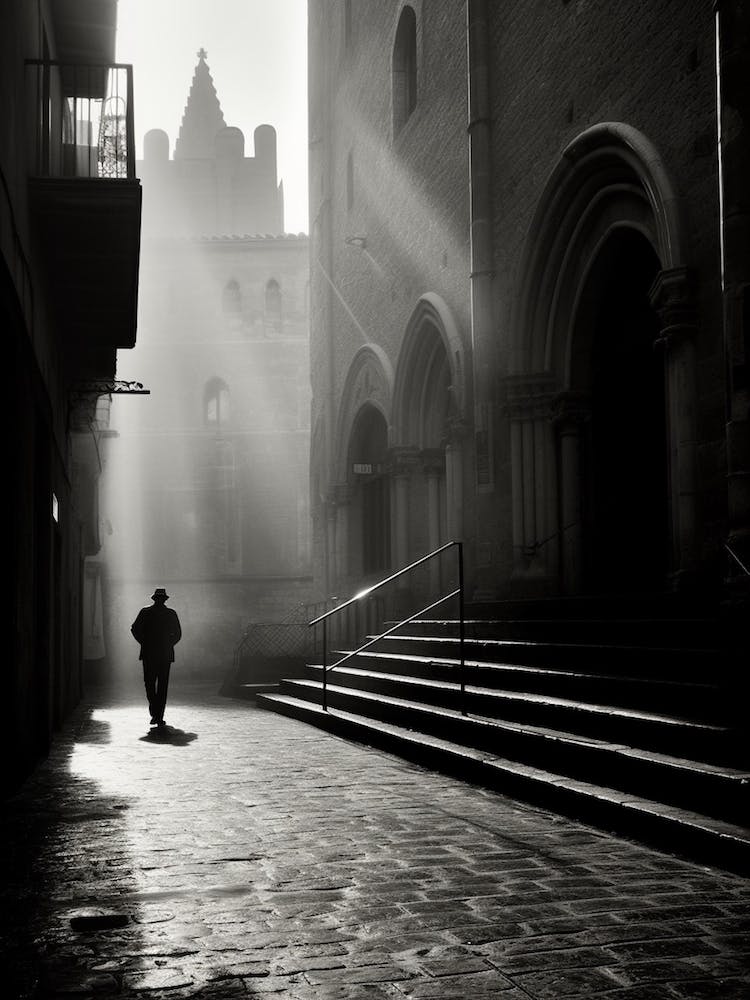 Orvieto, Italy,  Black And White Analogue Photography  2