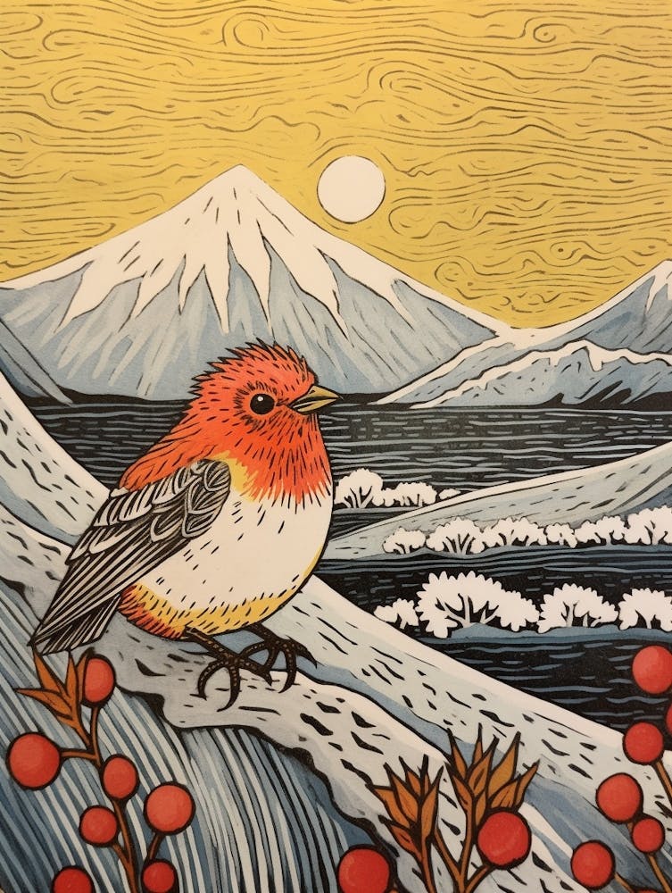 Bird Illustration Finch 4