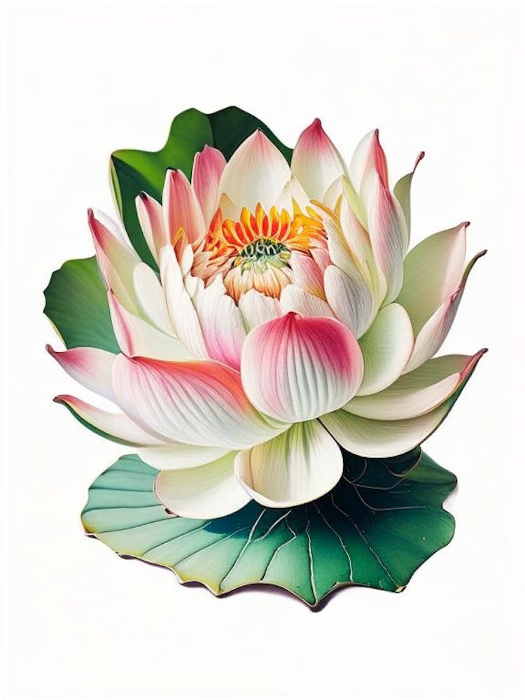 Early Lotus Decoupage 1