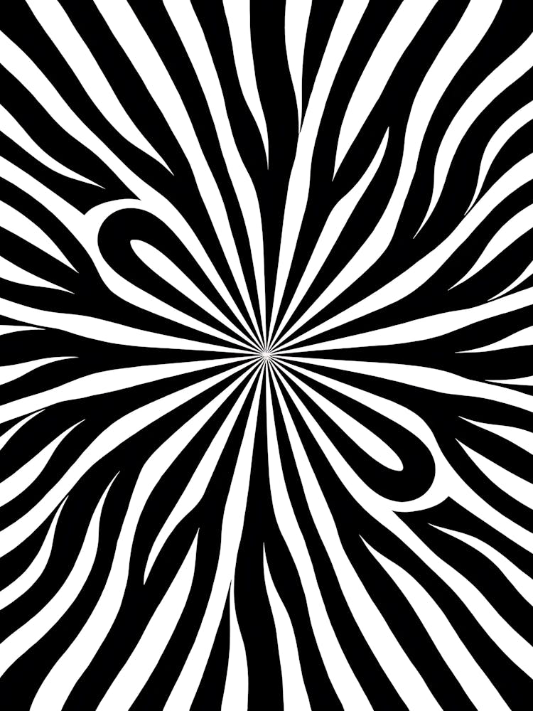 Abstract Zebra Stripes