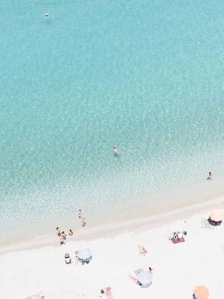 Aerial View Of A Beach In Italy 1