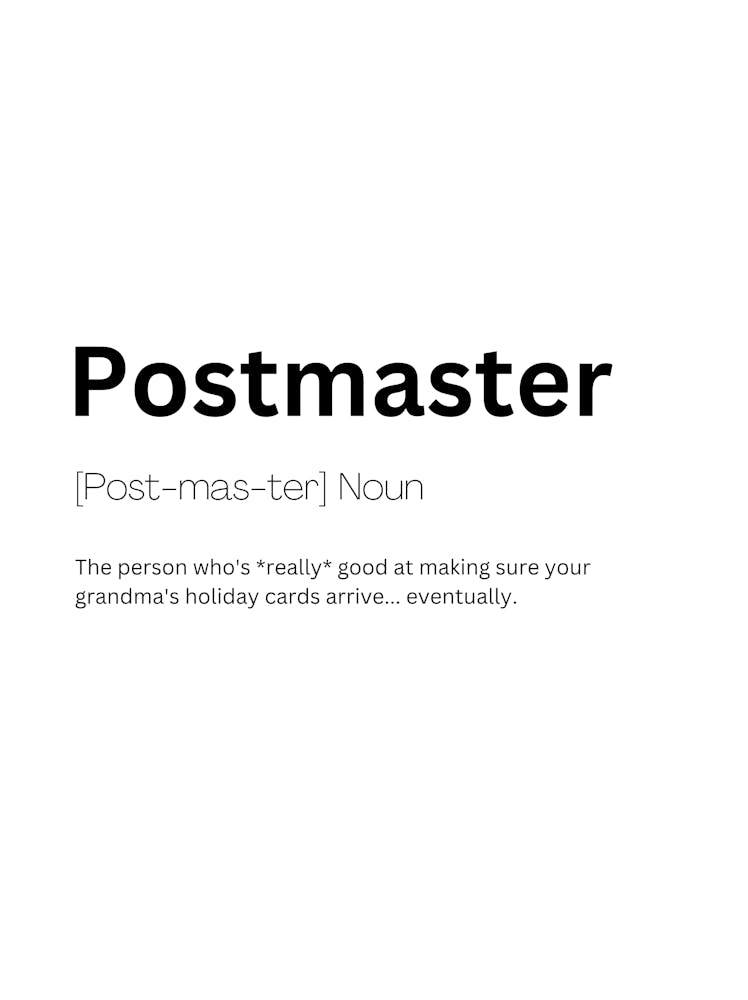 Postmaster Definition Meaning