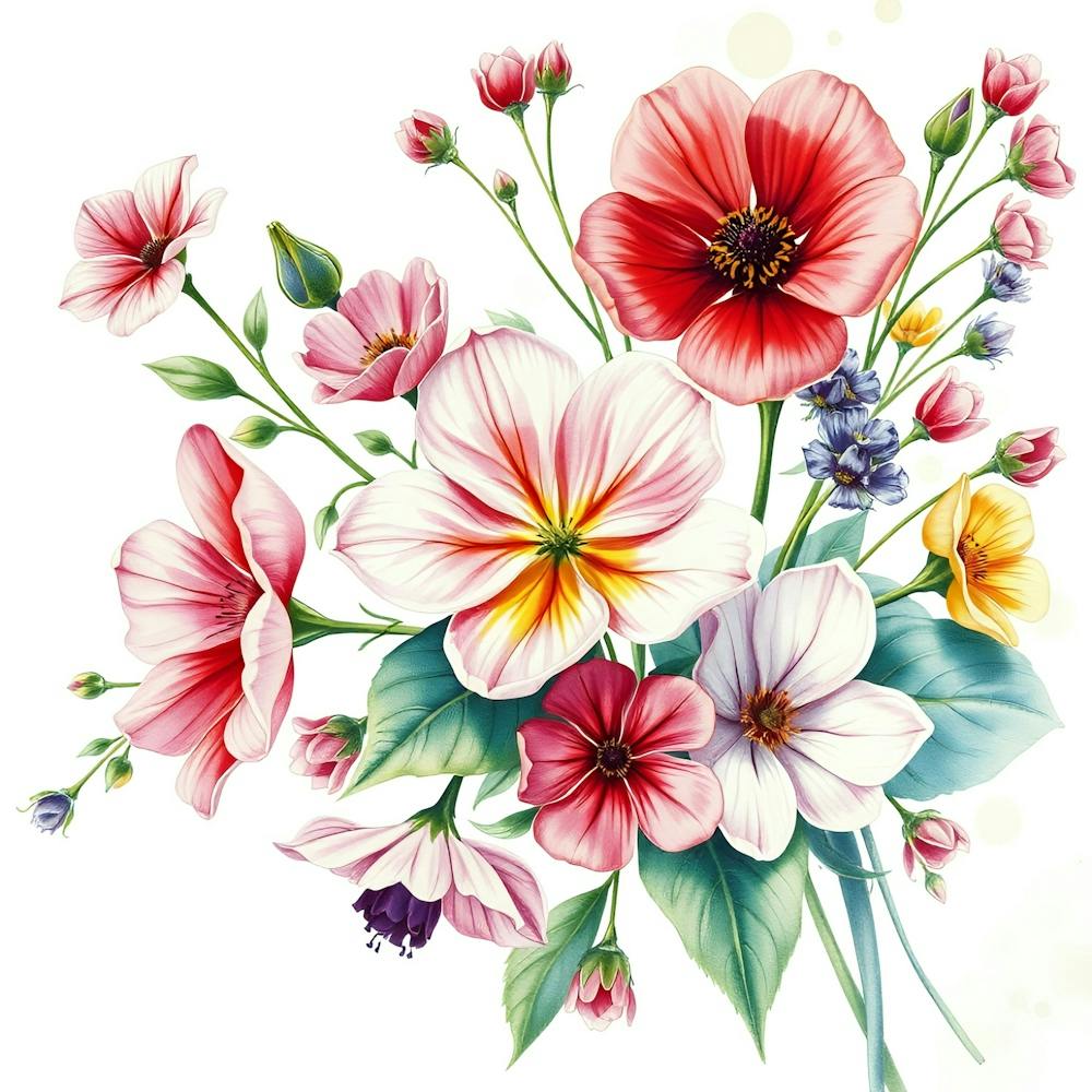 Watercolor Flowers 13