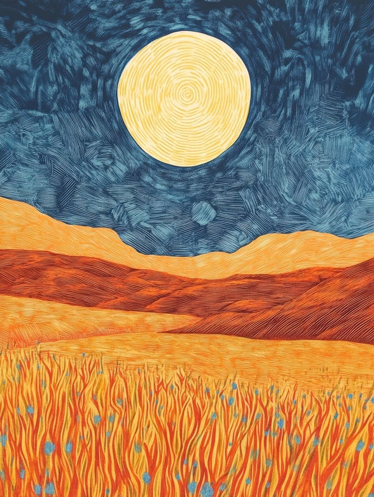 Full Moon In The Field