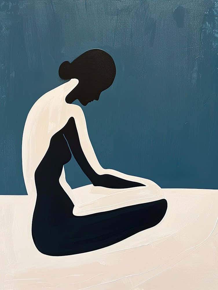 Woman In Meditation, Nude Series