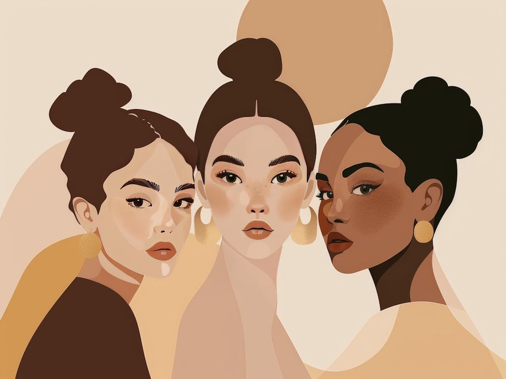 Three Beautiful Women